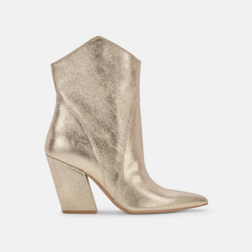 Nestly Light Gold Metallic Boot