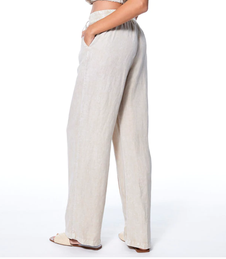 Mineral Wash Linen Track Pant