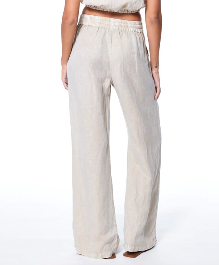 Mineral Wash Linen Track Pant