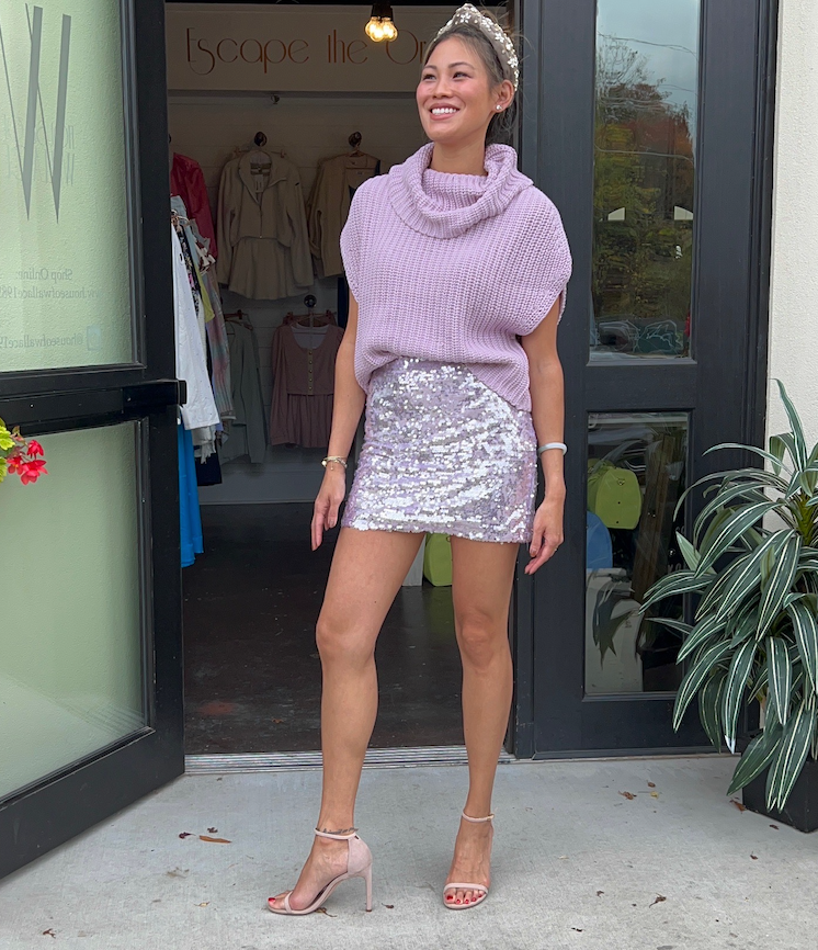 Sequin Mini Skirt