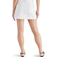 White Denim Mini Skirt