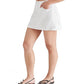 White Denim Mini Skirt