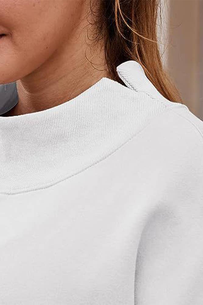 Mock Neck Sweatshirt