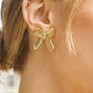 Lillian 18K Gold Non-Tarnish Bow Stud & Ring: Yellow Gold / Stud