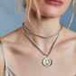 Silver Lurex Necklace Cord: No Charm