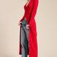 Ribbed Knit Button Down Cardigan/  Midi Dress Red