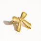 Lillian 18K Gold Non-Tarnish Bow Stud & Ring: Yellow Gold / Stud