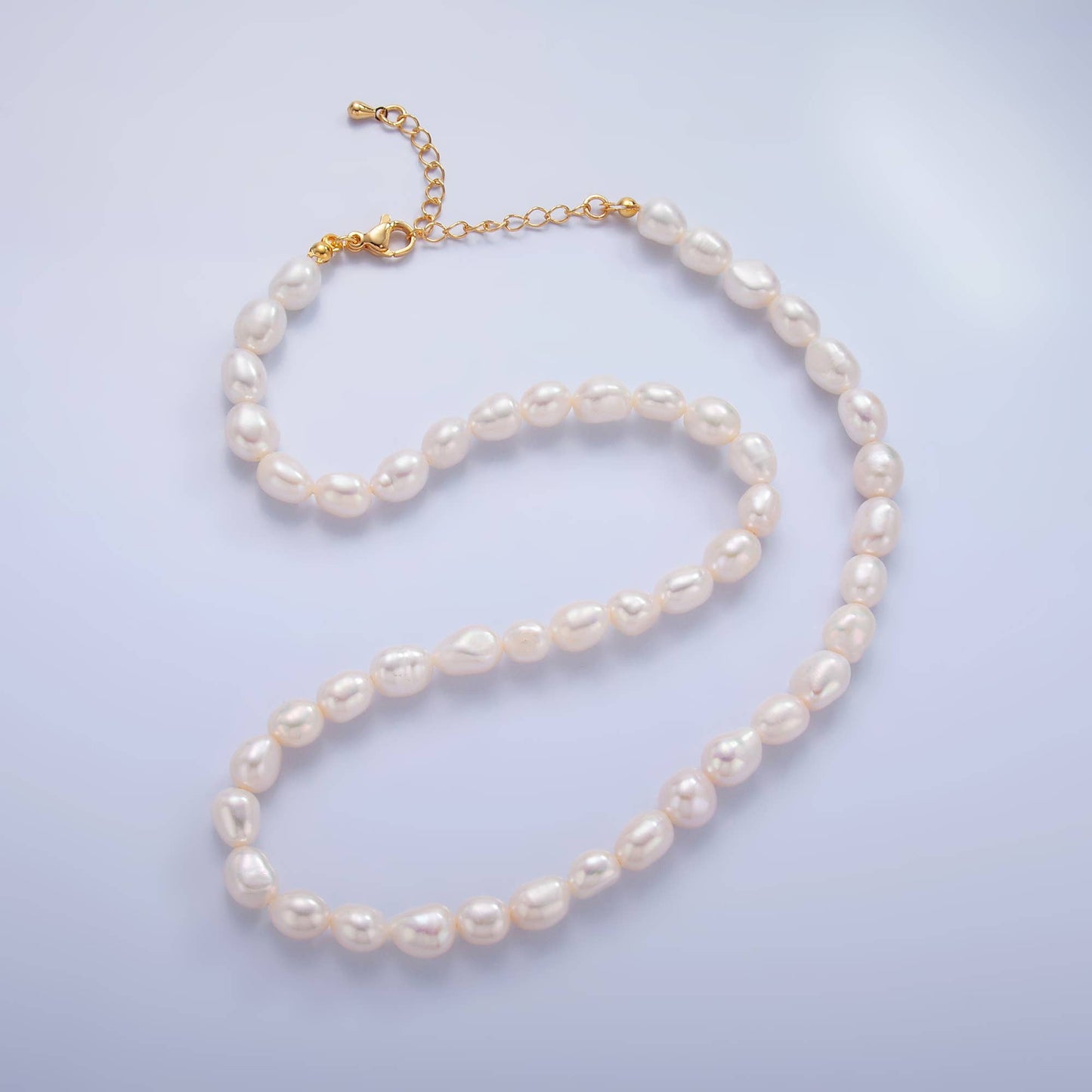 14K Gold Filled White Freshwater Pearl Necklace