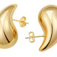 Gold Tear Drop Earrings