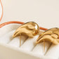 Colette 18K Gold Non-Tarnish Large Huggie Droplet Earring: Yellow Gold