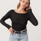 Boatneck Rib LS Tee