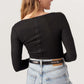 Boatneck Rib LS Tee
