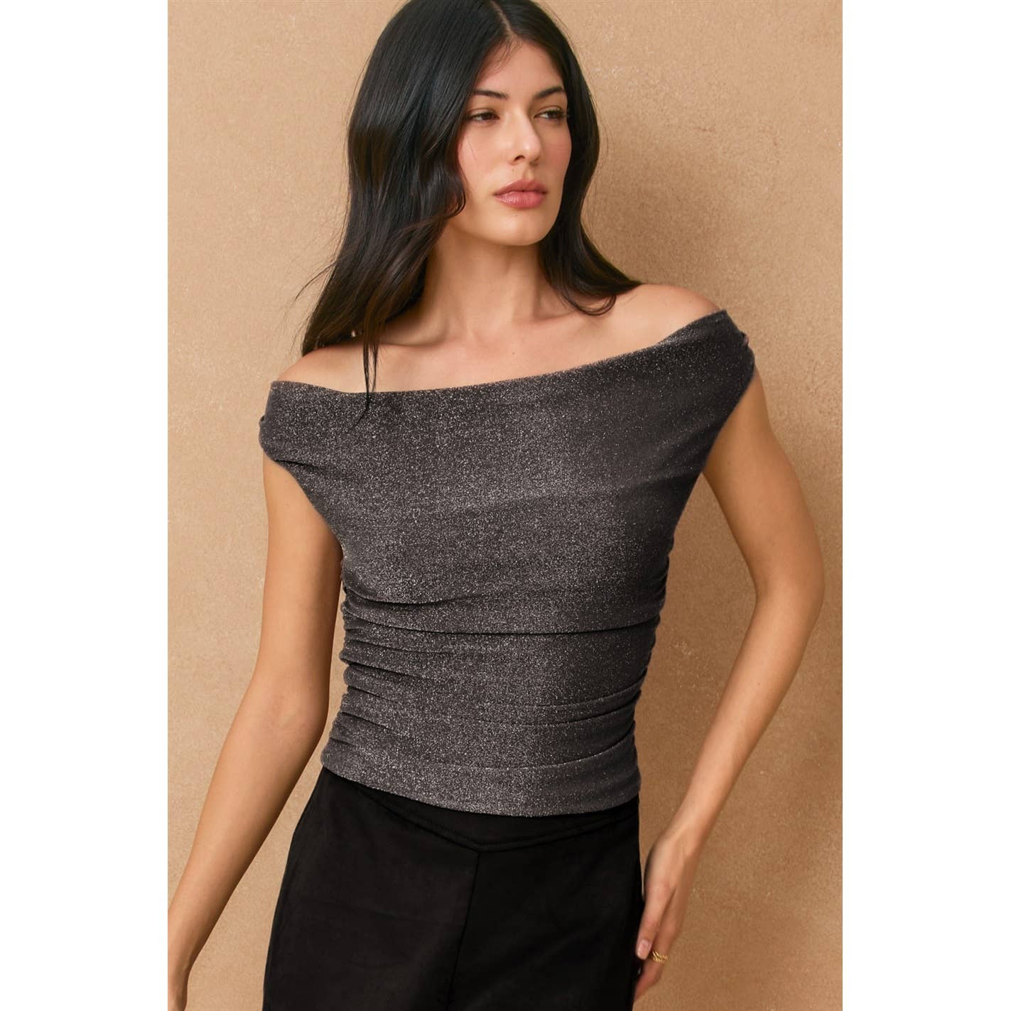 Celestial Eve Off The Shoulder Ruched Top