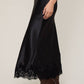 Black Satin Skirt