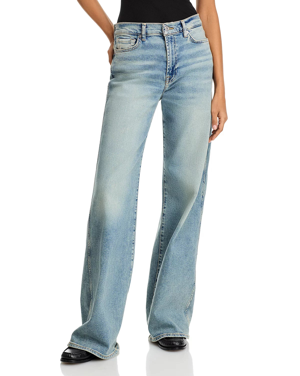 High Rise Light Wash Jeans