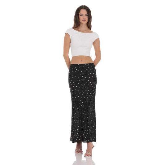 Mesh Polka Dot Skirt
