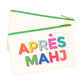 Apres Mahj Leather Bag pouch Mahjong gift cosmetic bag