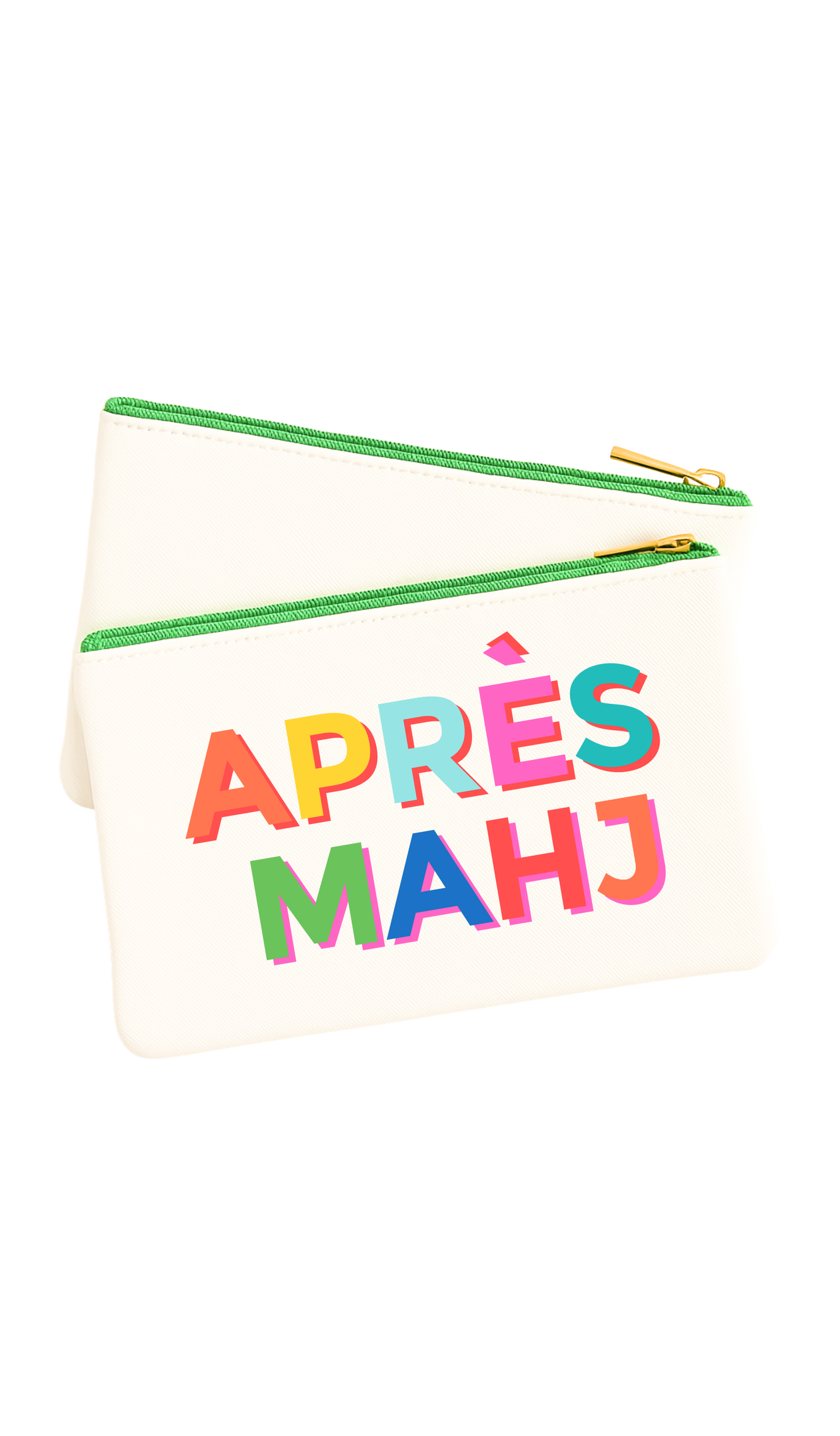 Apres Mahj Leather Bag pouch Mahjong gift cosmetic bag