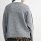 Split Hem Crew Sweater