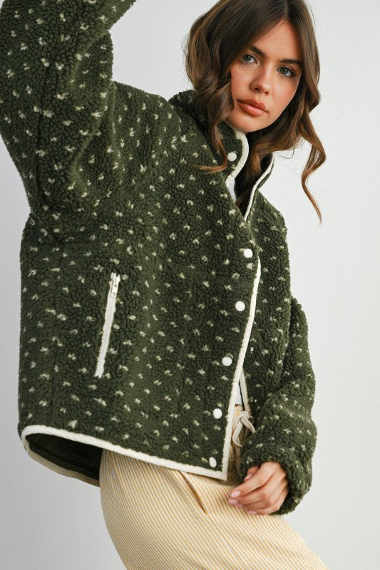 Olive Fleece Jacket