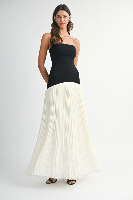 Strapless Mix Media Maxi (RT)