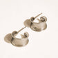 Yvaine 18K Gold Non-Tarnish Wide Dome Hoop Earrings: Yellow Gold