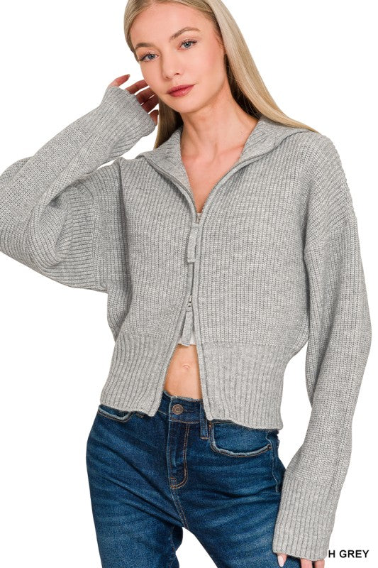 Zip Up Sweater