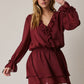 Wine LS Mini Dress