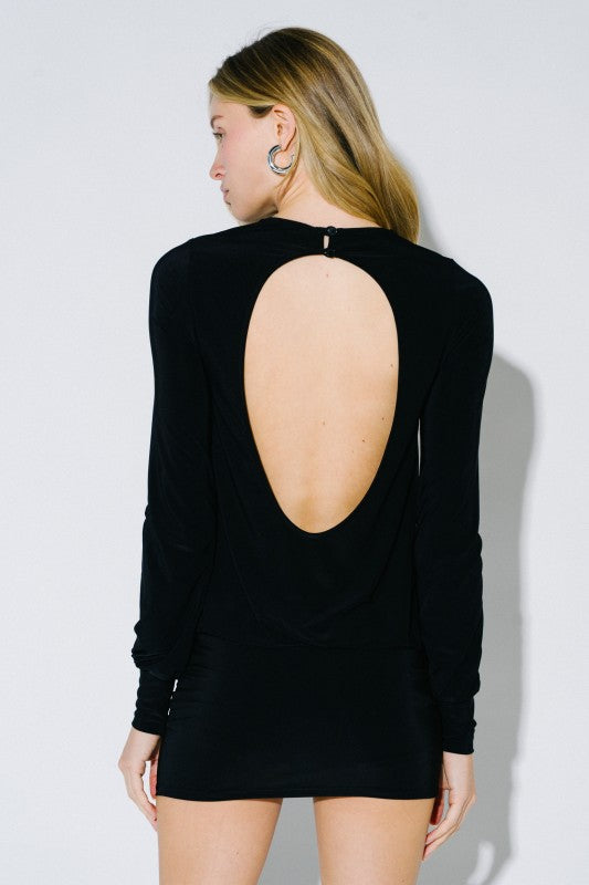 Open Back Mini Dress