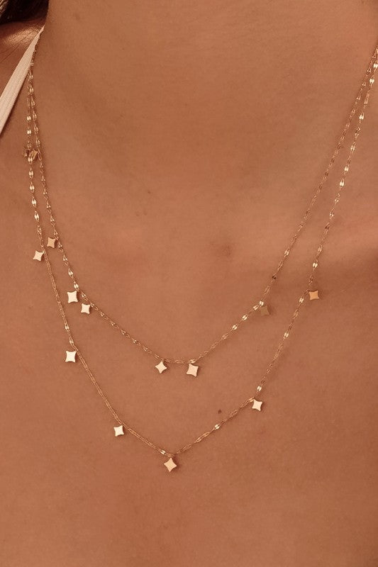 Double Chain Star Necklace