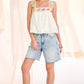 Crochet Trim Swing Tank Top