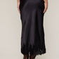 Black Satin Skirt