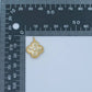 24K Gold Filled 20mm CZ Sunburst Flower Charm