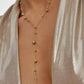 Brisse Dressy Beaded Y Lariat Necklace