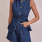 Denim Vest Set