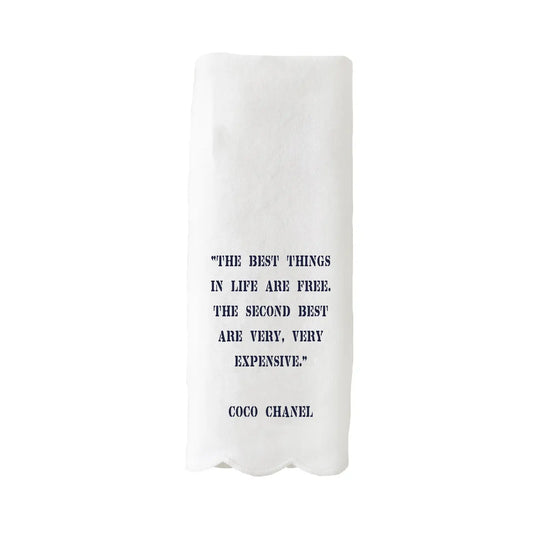 Coco Chanel Best Things Guest Towel