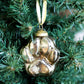 Paw Print Glass Ornament