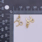 24K Gold Filled Clear CZ Round Headband Mini Charm