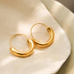 Mackenzie 18K Non-Tarnish U-Shape Hoop Earring: Yellow Gold
