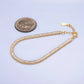 24K Gold Filled CZ Baguette 7inch Tennis Bracelet