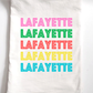 Local Name Drop Ombre Retro Custom Towel (Bright)