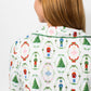 Nutcracker Waltz Long Sleeve Button Up PJ Top
