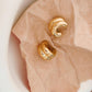 Emma Non-Tarnish Double C-Hoop Earring: Yellow Gold