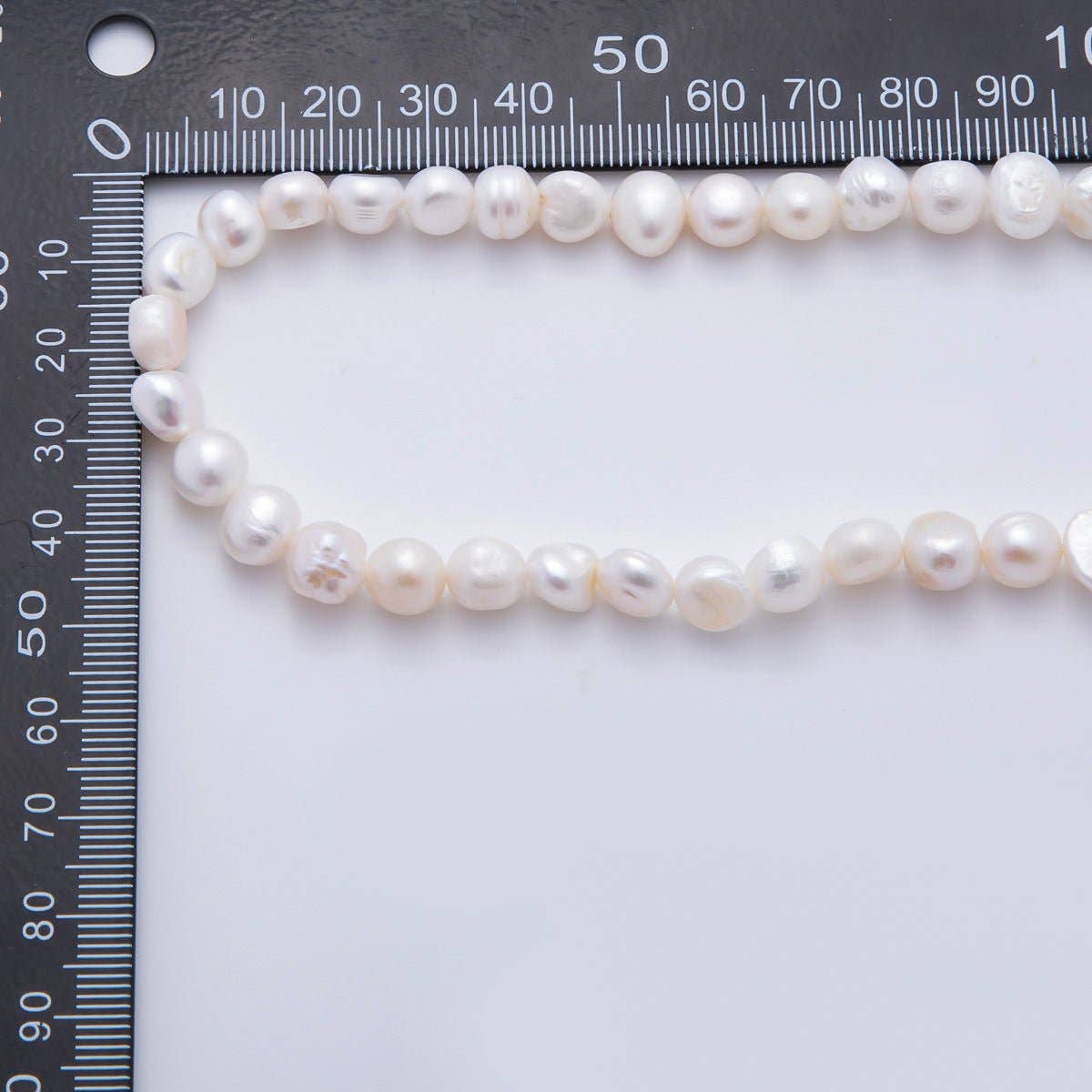 18K Gold Filled 8mm Genuine Bridal Freshwater Pearl Necklace 16.7 Inches + Extender