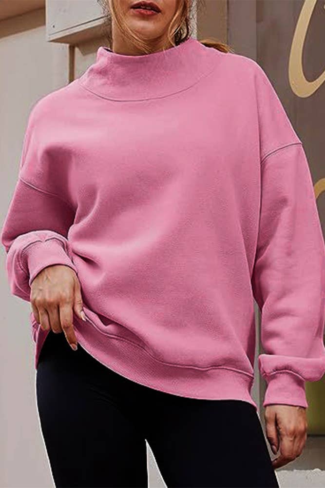 Mock Neck Sweatshirt