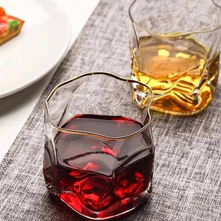 Textured Whiskey Glasses