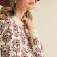 Floral Knit Sweater