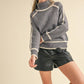 Grey Contrast Sweater
