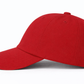 Premium Cotton Baseball Cap Dad Hat Men Women Deep Crown: Red