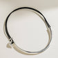 Verve White Platinum Plated Statement Choker: Silver